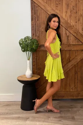 Viareggio Dress / Solid Lime