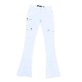 Waimea White Stacked Jeans W/Pockets