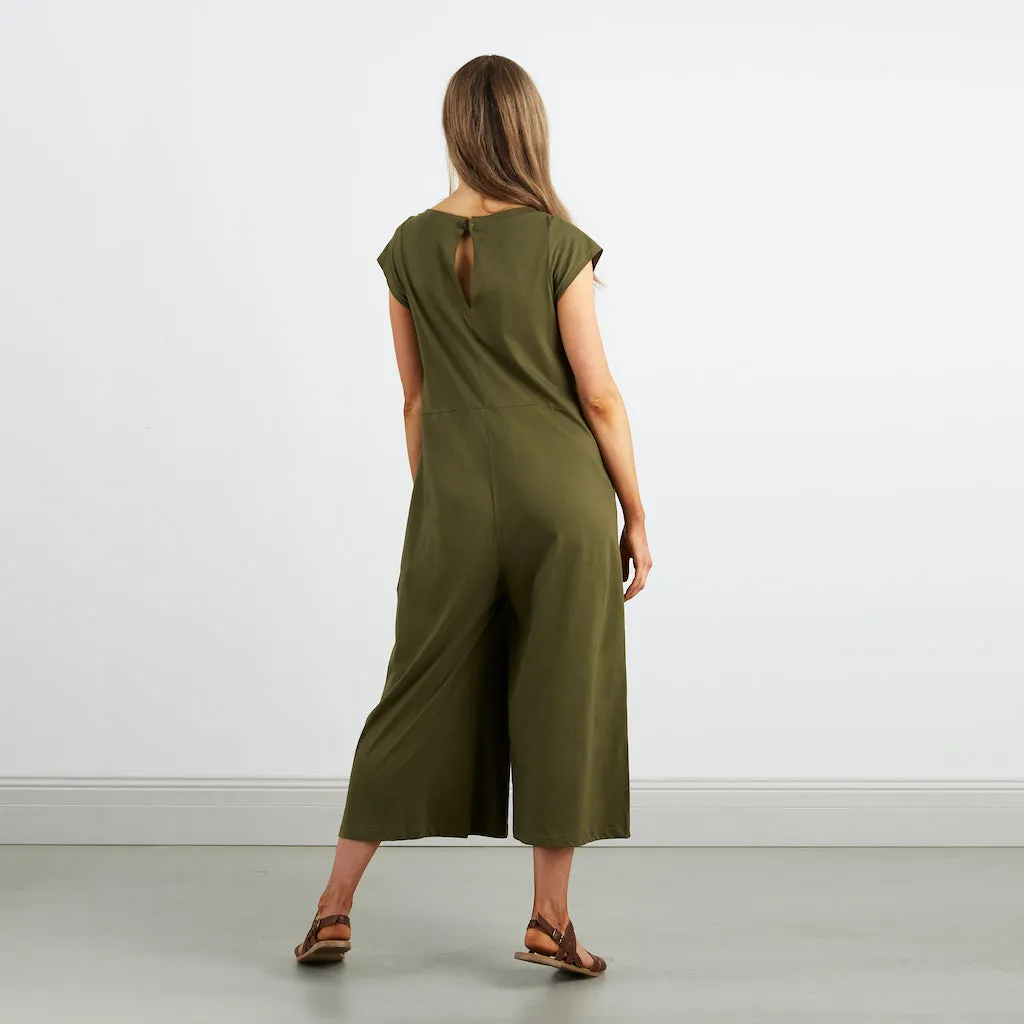 Wide Leg Jumpsuit  | Olive