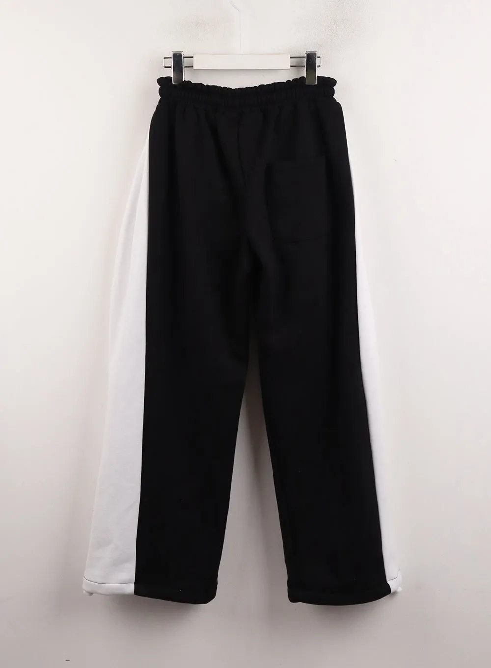 Y2K Mid Waist Contrasting Trim Wide Leg Trousers (UNISEX) CJ412