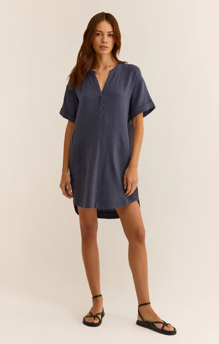 Z Supply Talia Gauze Mini Dress Supernova